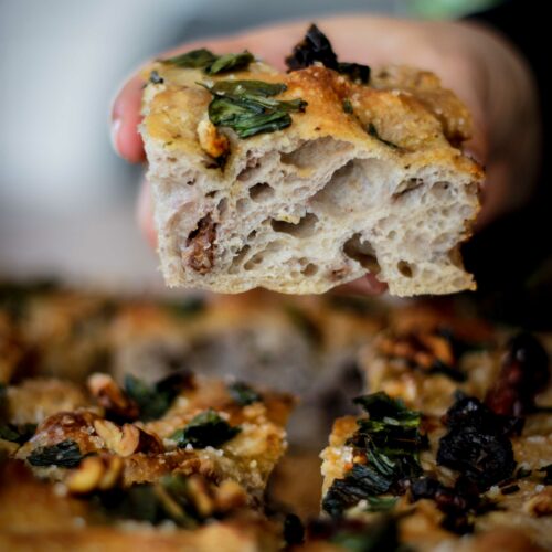 Focaccia Bärlauch Tomate Walnuss